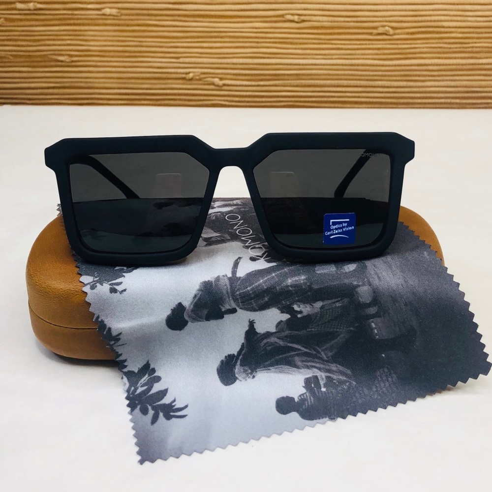 Benicio Black Rubber KOMONO Sunglasses NEW UV400 - Picture 4 of 10